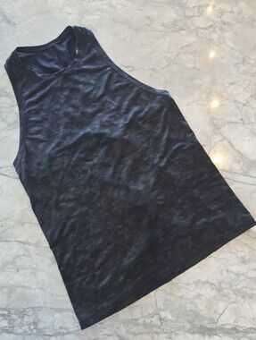lululemon 'Miles Ahead' Tank Top In Black Mesh Camo